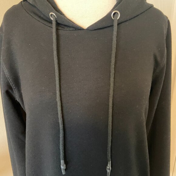 Evy's Tree The Gemma Dress Size Medium Black Hoodie Style - Picture 5 of 9